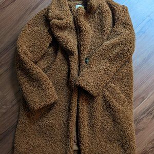 Perfect brown teddy bear overcoat